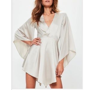 Missguided Flared sleeve skater dress US 8 - New